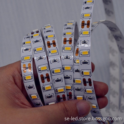 Decorative IP33 Warm White DC12V CE ROHS 5630smd LED Strips